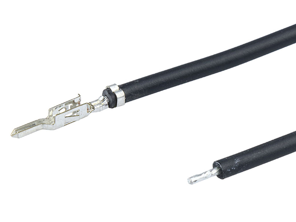 Molex Male Mini-Fit to Pigtail Pre-Crimped Lead, 300mm, 20AWG, Black