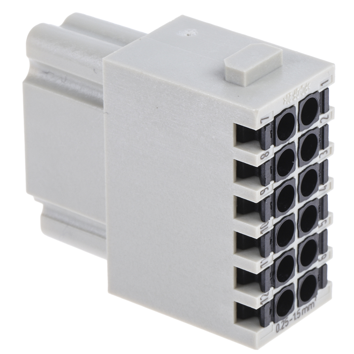 HARTING Heavy Duty Power Connector Module, 10A, Female, Han-Modular Series, 12 Contacts