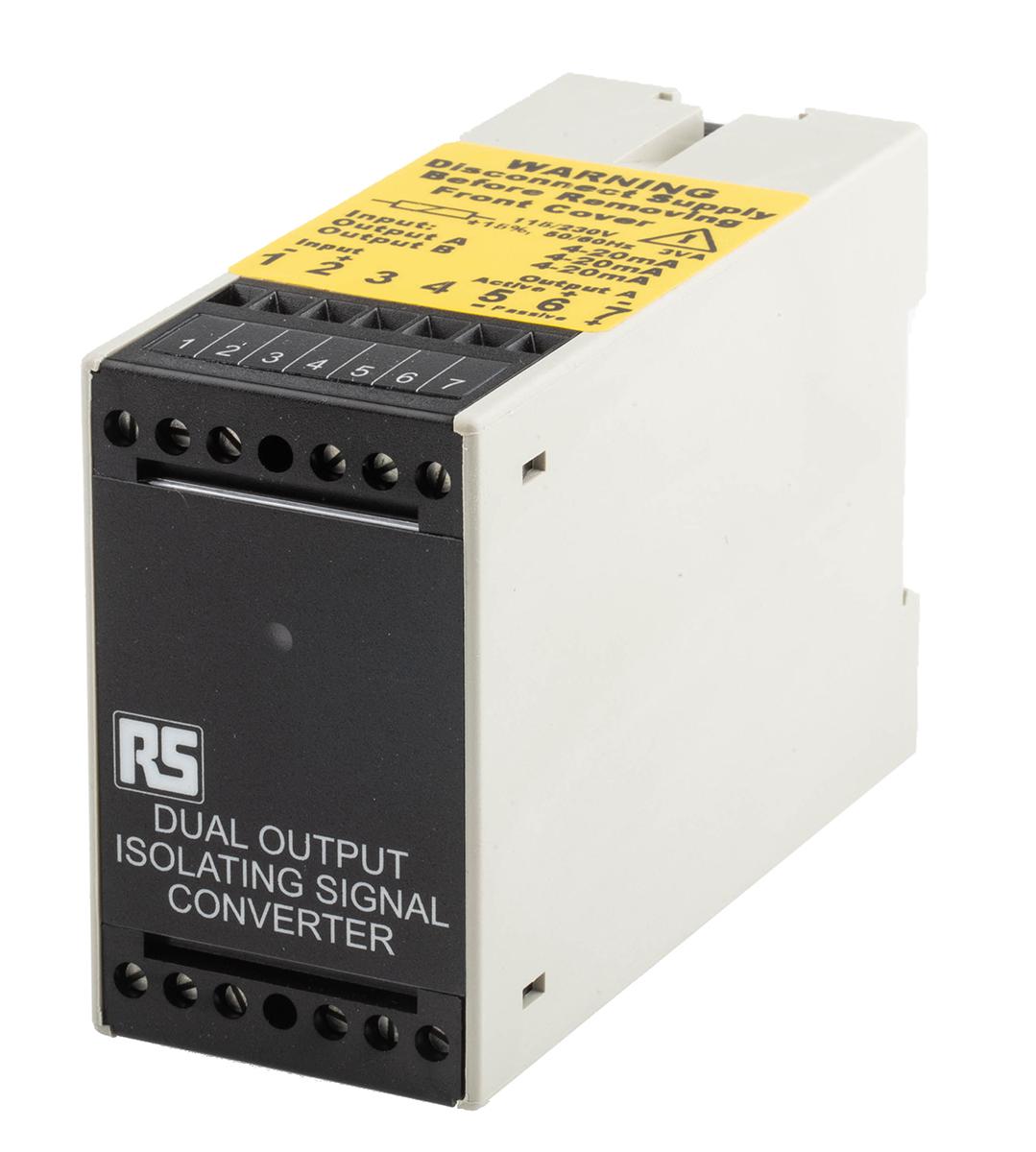 RS PRO Signal Conditioner, Current Input, Current Output, 115V ac Supply