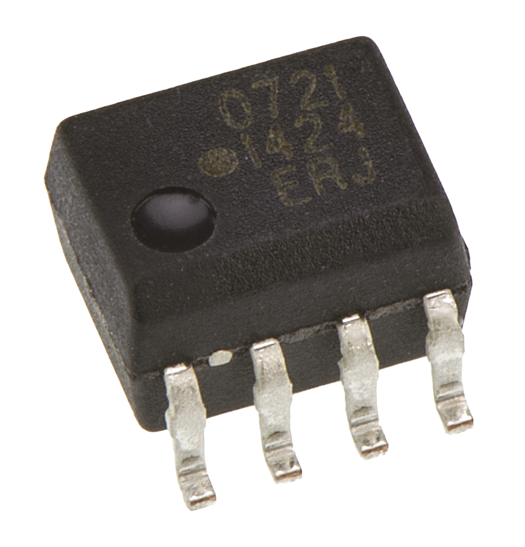 Broadcom, HCPL-0721-000E DC Input Transistor Output Optocoupler, Surface Mount, 8-Pin SOIC