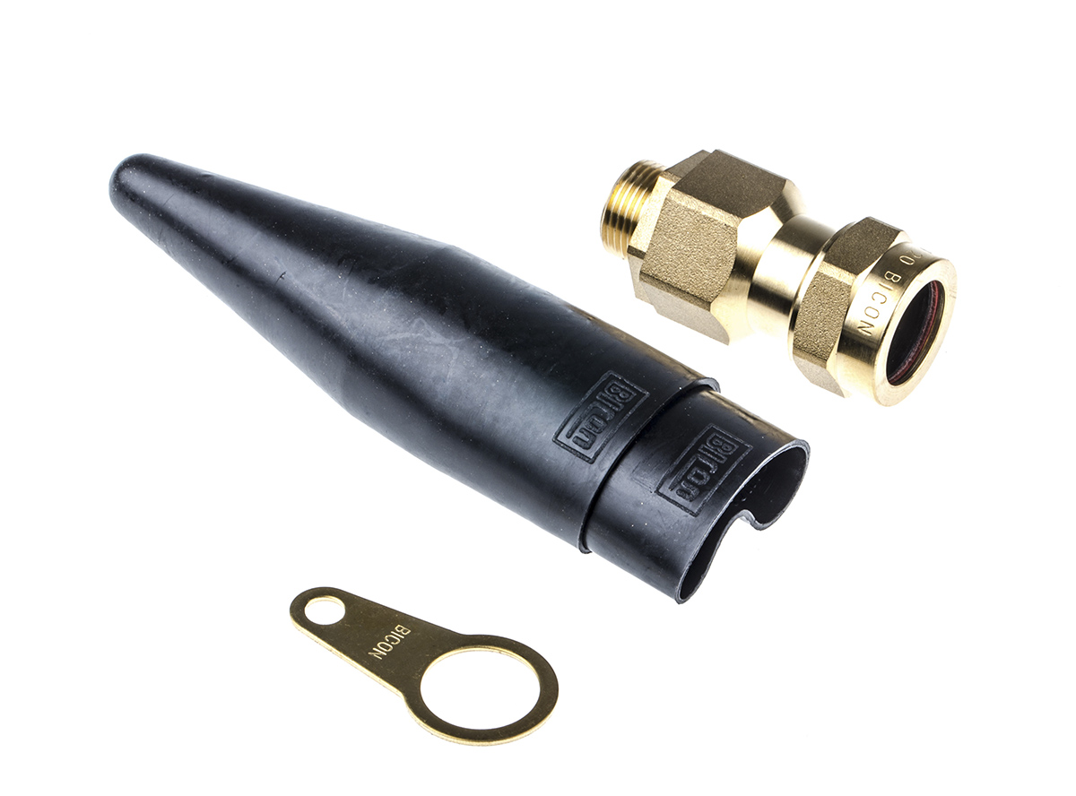 Prysmian CW20 Series Steel Cable Gland Kit, M20 Thread, 11.7mm min., 20.8mm max., IP66