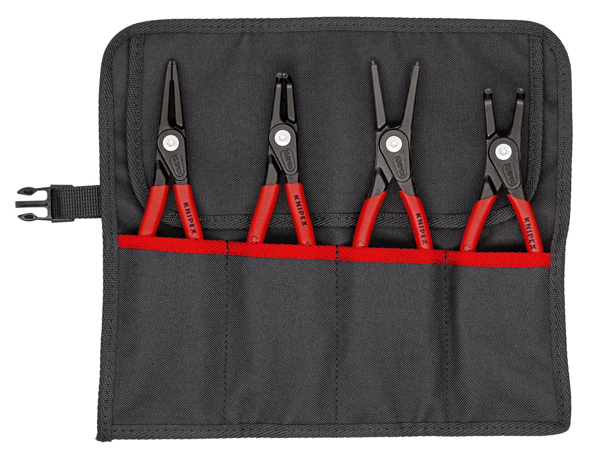 Knipex 4-Piece Circlip Plier Set, Angled, Straight Tip, 315 mm Overall