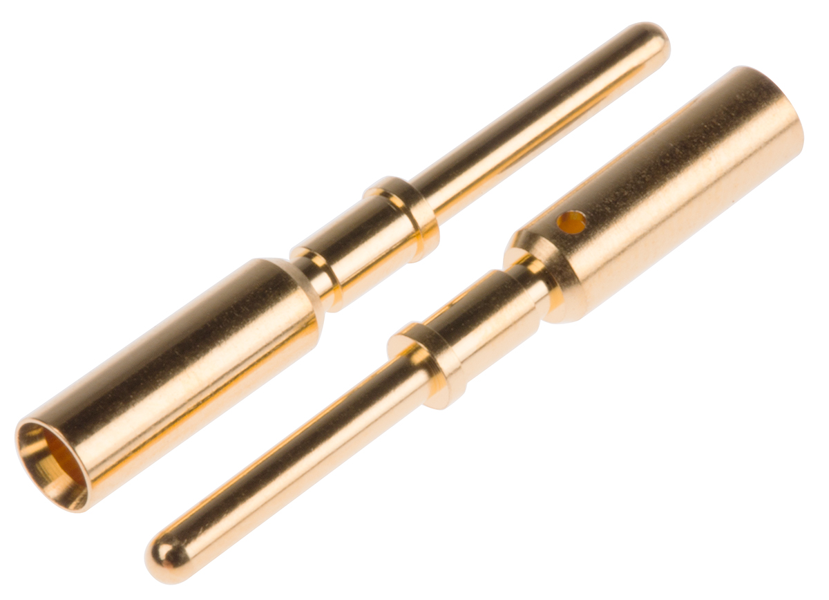 HARTING Male Crimp Circular Connector Contact, Contact Size 1.5mm, Wire Size 14 AWG