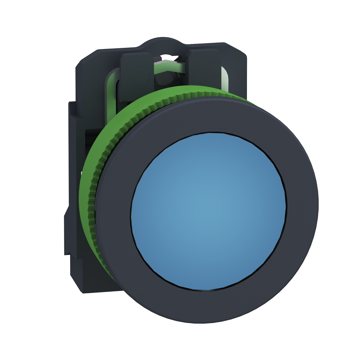 Schneider Electric, Harmony, Flush Mount Blue Universal LED Pilot Light, 30mm Cutout, Round, 19.2 → 30 V dc,