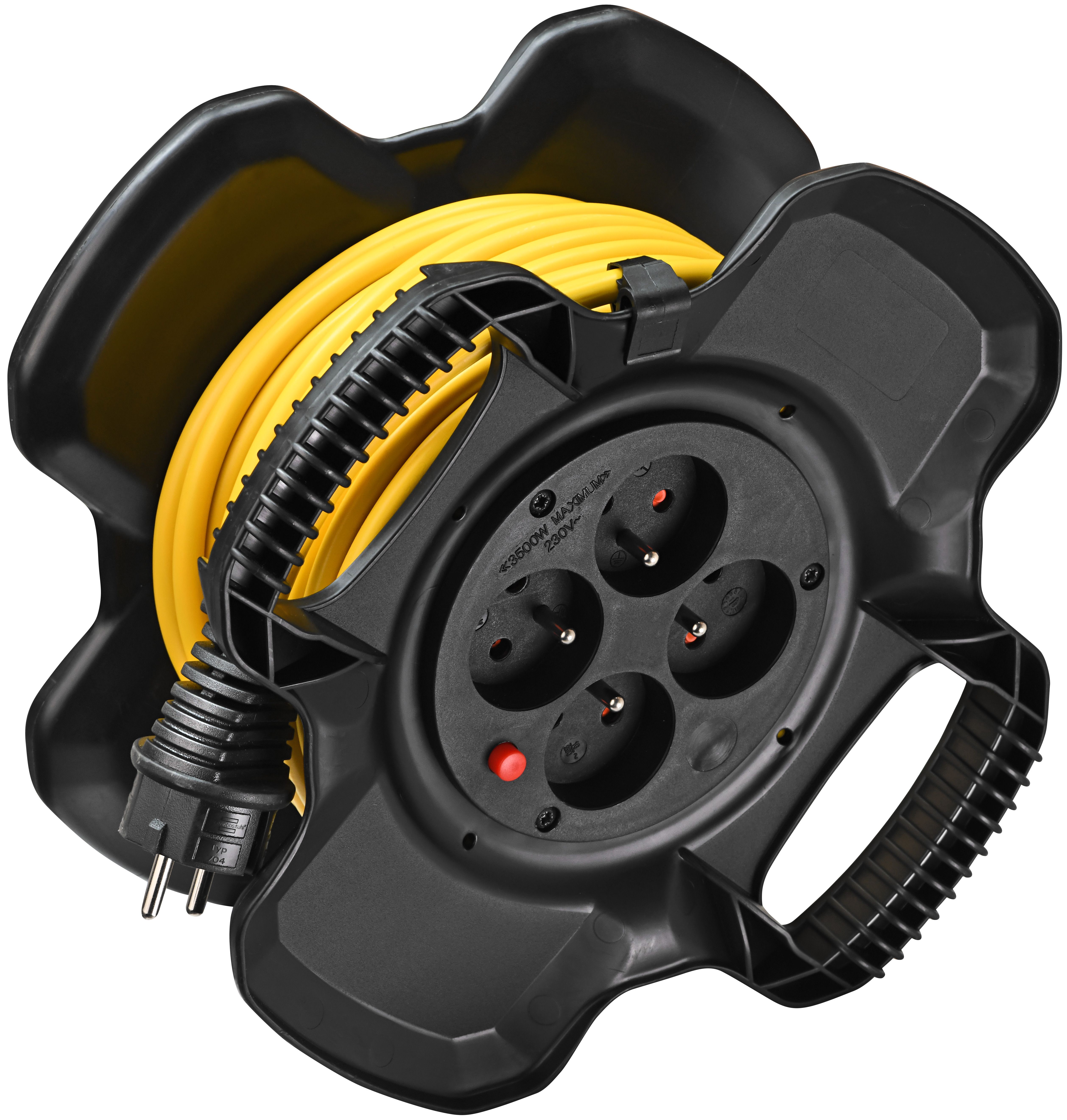 brennenstuhl 20m 4 Socket Type E - French Cable Reel Open Reel, 230 V, IP20