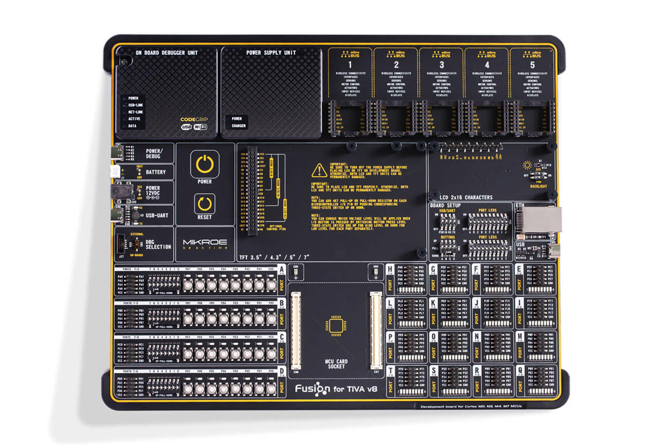 Brand-Rex Fusion For Tiva v8 With TM4C129XNCZAD Over USB-C Development Board MIKROE-5444