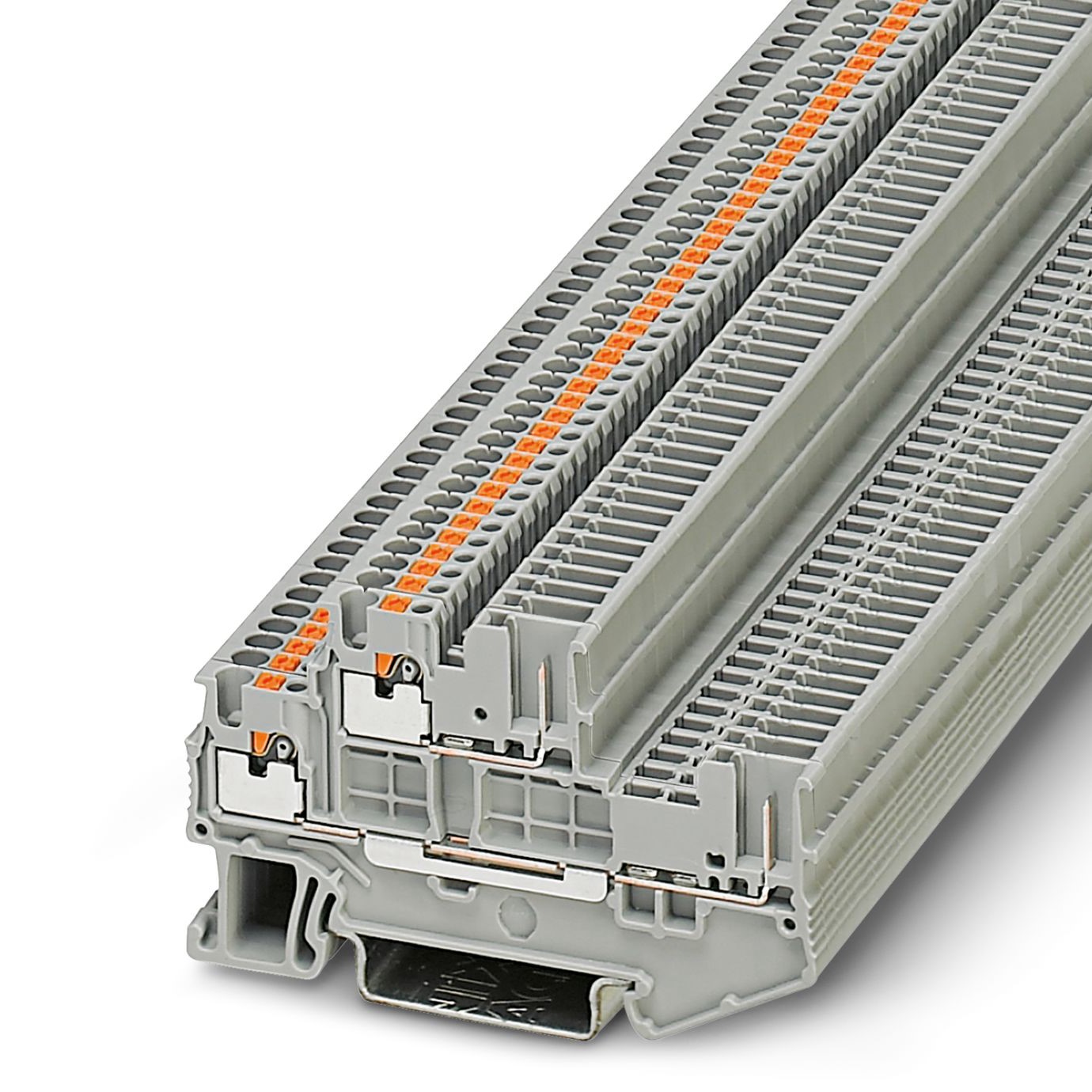 Phoenix Contact 3212439 5/S/2P, PTTB 1 Series Grey, Double-Level, Plug In Termination