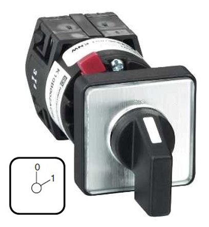Schneider Electric, SPST 2 Position 45° Rotary Cam Switch, 690V ac