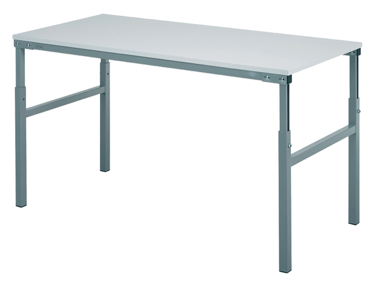 RS PRO Workbench, 300kg Max Load, Adjustable Height, 650 → 900mm x 1800mm x 900mm