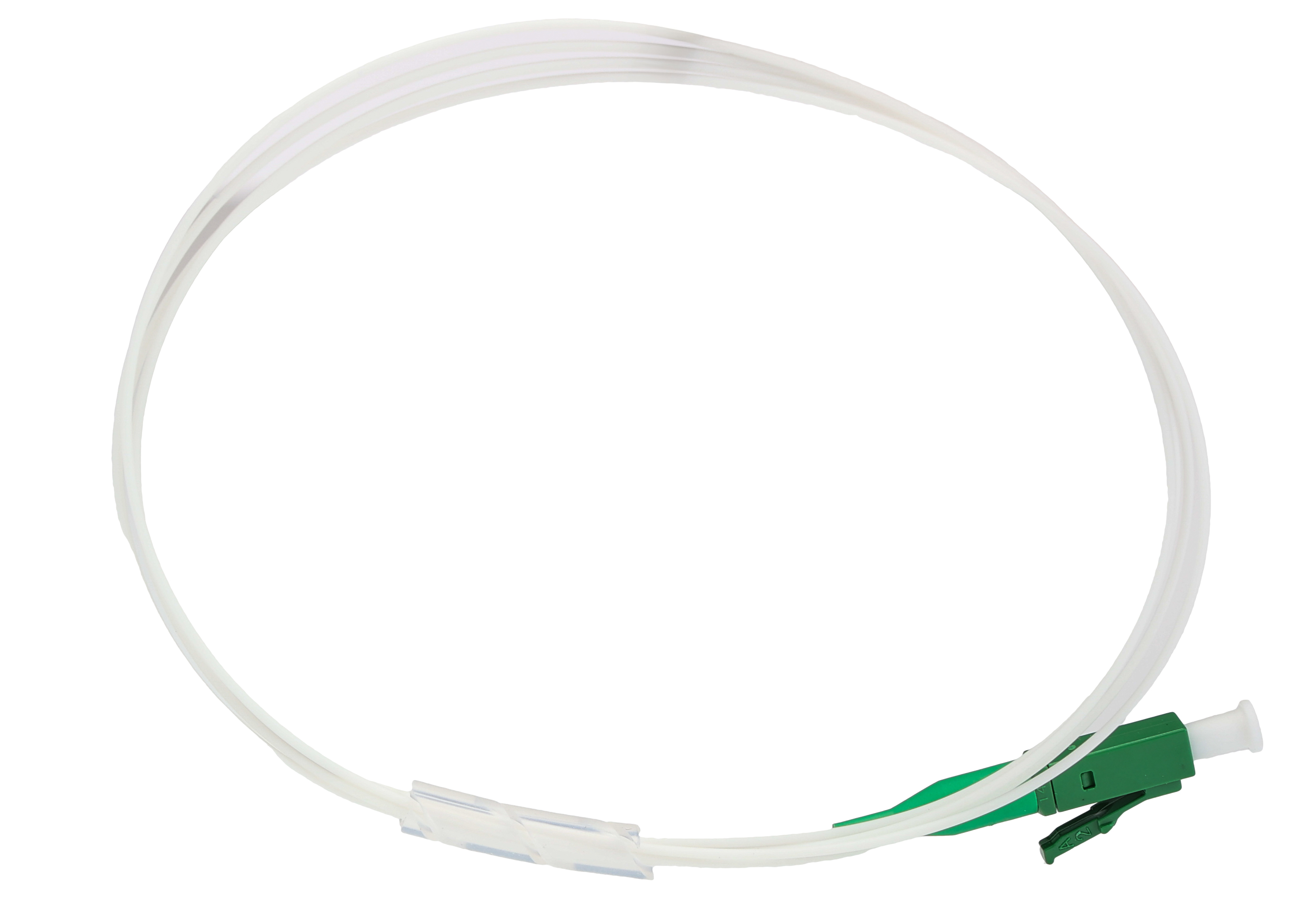 HellermannTyton Connectivity LC to SC Tight Buffer OS2 Single Mode OS2 Fibre Optic Cable, 900μm, White, 1m