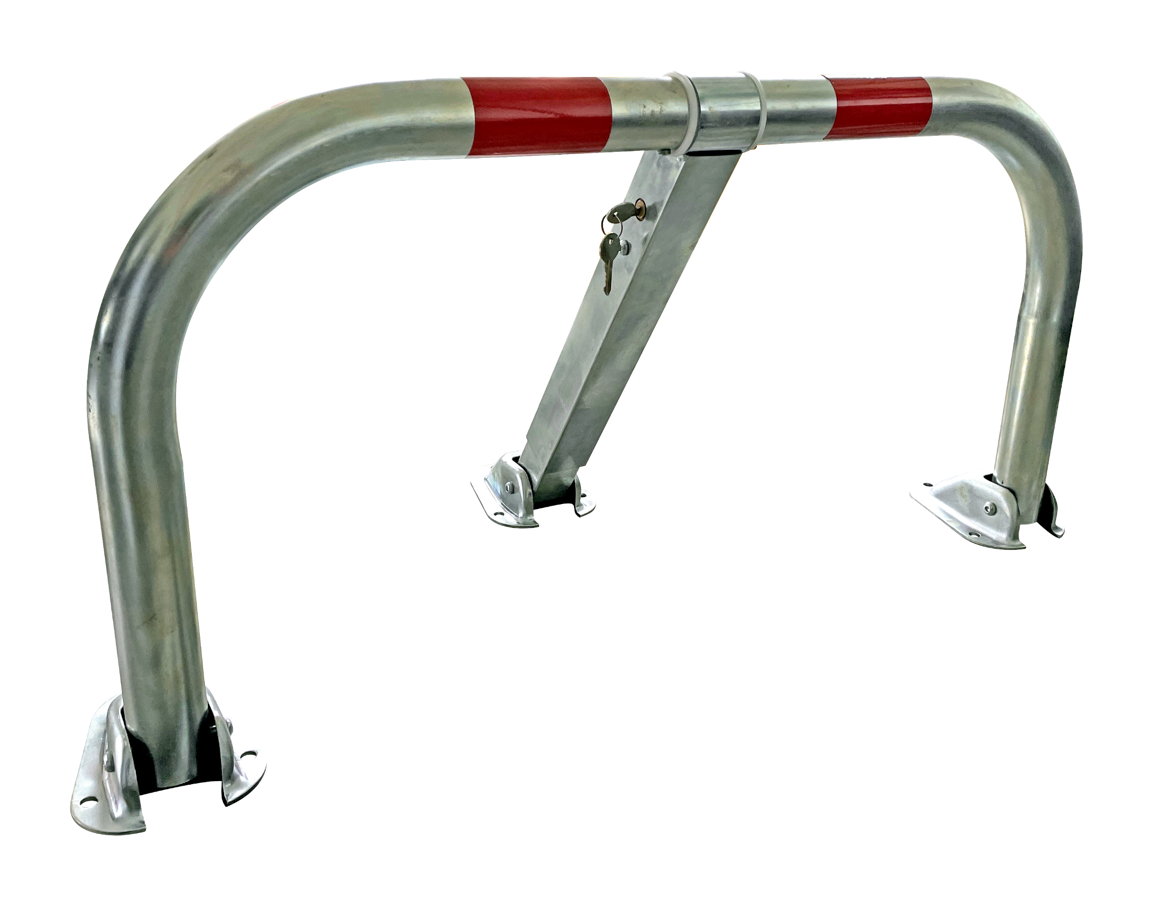 RS PRO Grey Galvanised Steel Parking Barrier