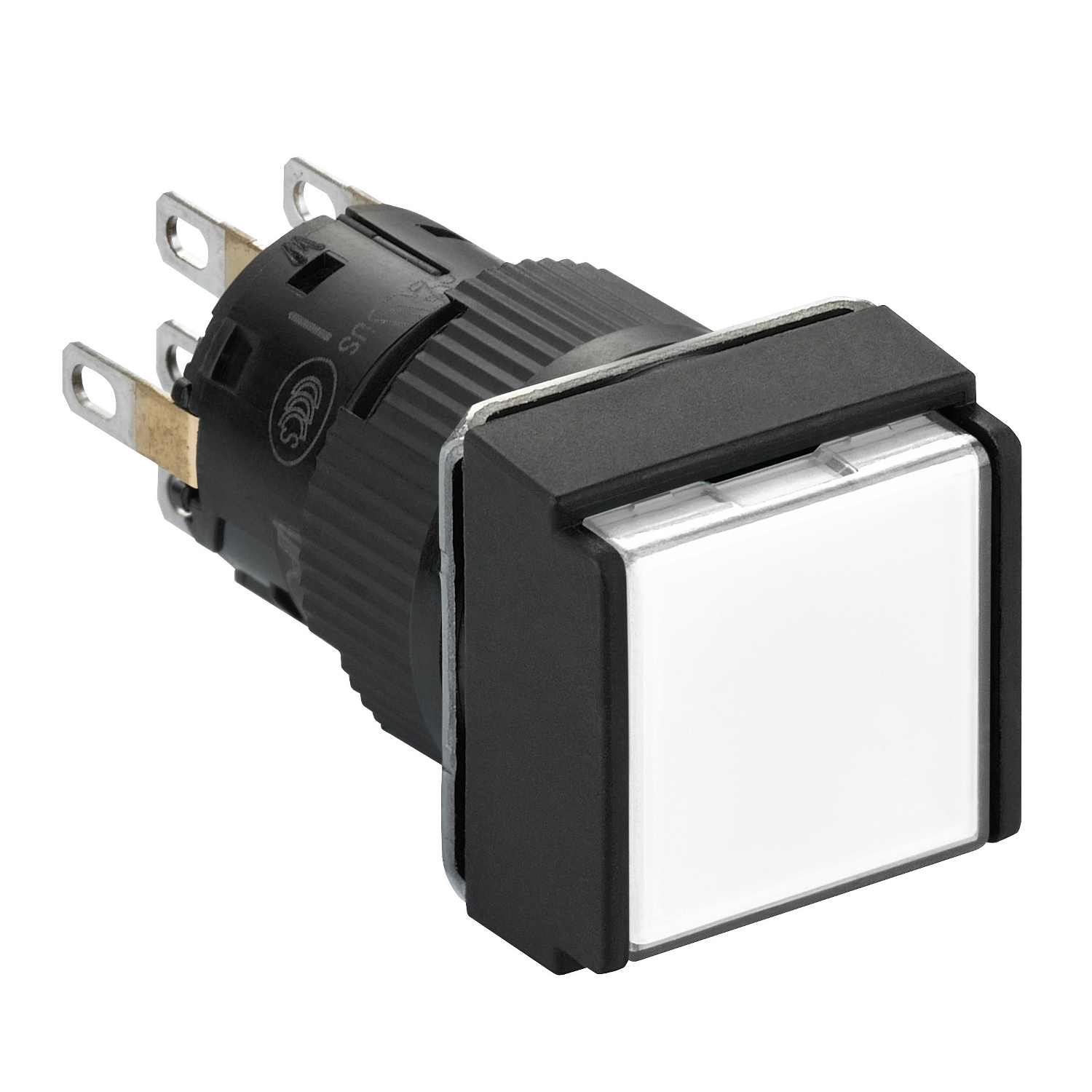 Schneider Electric Harmony Series Illuminated Illuminated Push Button Switch, Latching, Flush Mount, 16mm Cutout, White