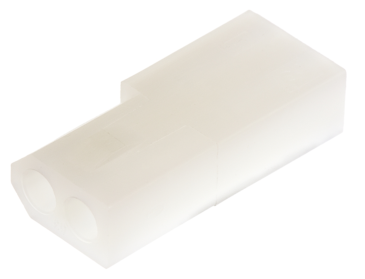 Molex, STANDARD .062" Female Connector Housing, 3.68mm Pitch, 2 Way, 1 Row