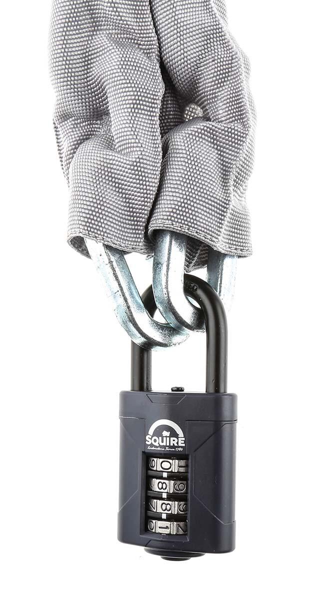 Squire Combination Weatherproof Steel Padlock, 8mm Shackle, 50mm Body