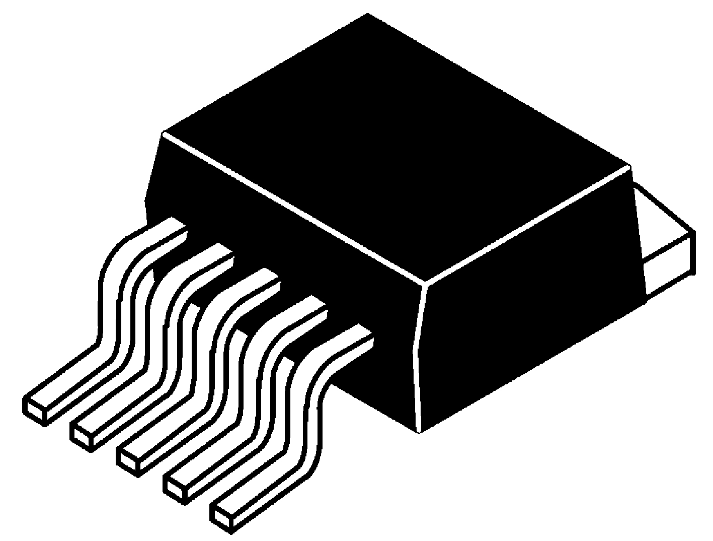 DiodesZetex AP1501A-K5G-13, 1-Channel, Step Down DC-DC Converter, Adjustable 5-Pin, TO-263