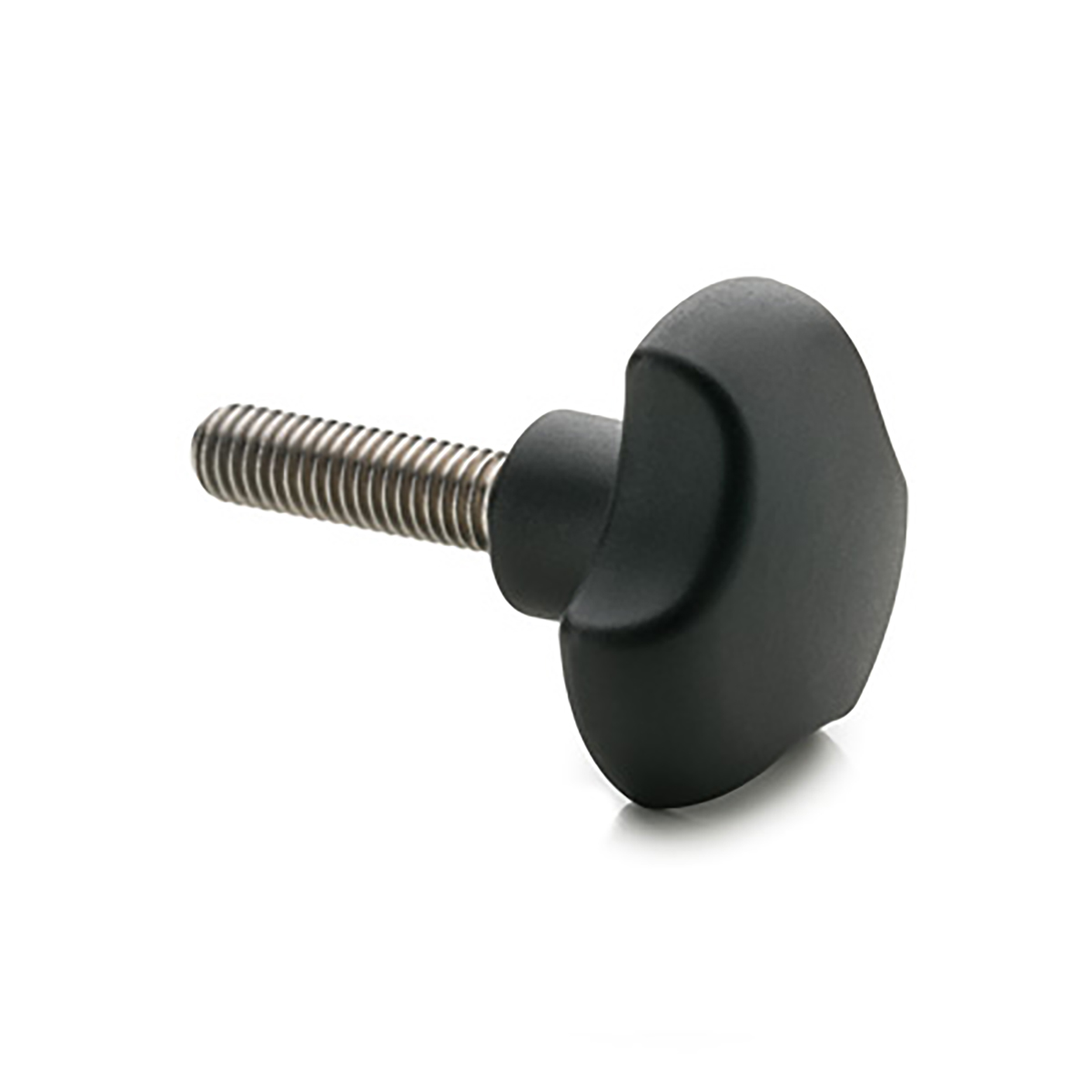 Elesa 167495 Black 3-Arm Clamping Knob, M10, Threaded Hole