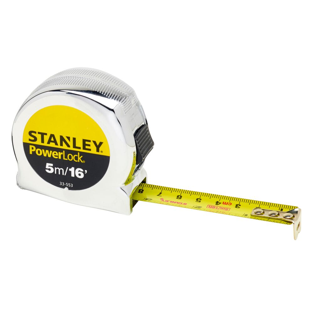 Stanley Powerlock 5m Tape Measure, Metric & Imperial