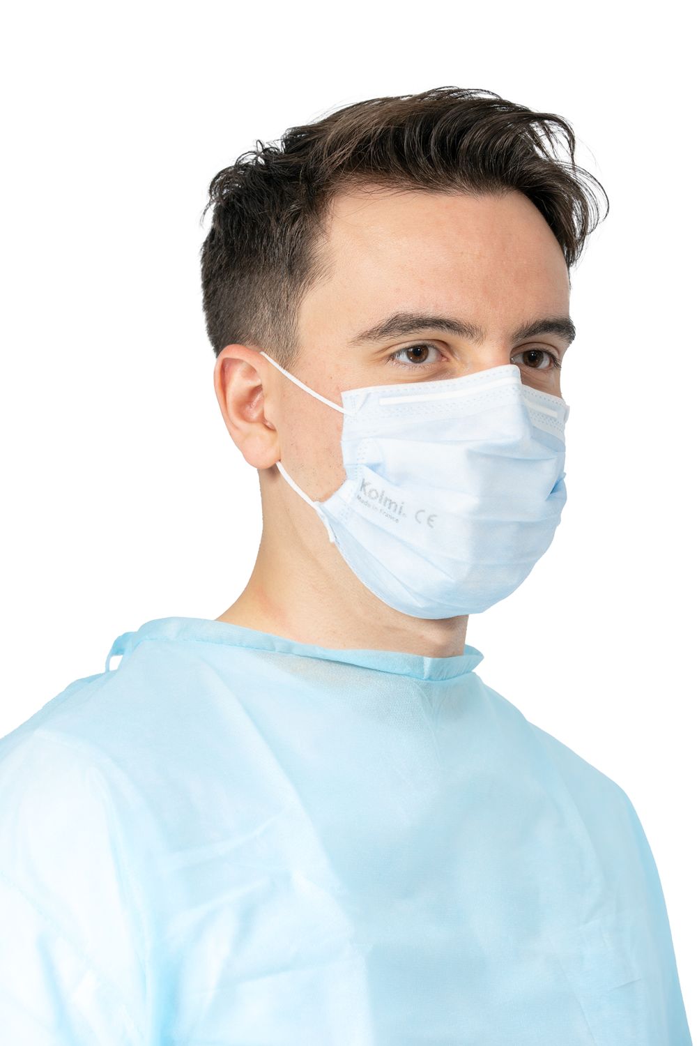 M36101-30 Medicom Blue Polypropylene Face Mask for Pharmaceutical, 88 x 175 mm