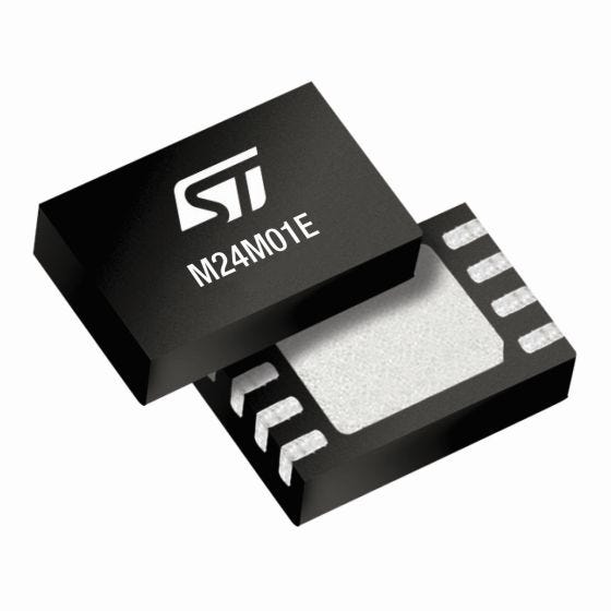 STMicroelectronics M24M01E-FMC6TG,  1 MB EEPROM,  450 ns 8-Pin UFDFPN-8 I2C