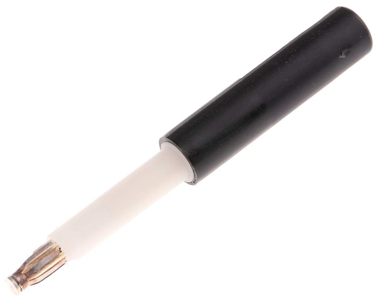 Staubli Black, Male to Female Test Connector Adapter With Brass contacts and Silver Plated - Socket Size: 4mm