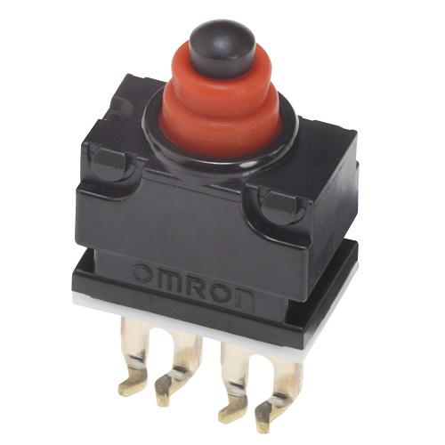 Omron Pin Plunger Subminiature Micro Switch, Quick Connect Terminal, 1 mA, SPST, IP67