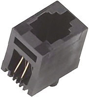 MH Connectors MHRJJ Series Female RJ22 Connector, Cable Mount Straight 4P4C -Way