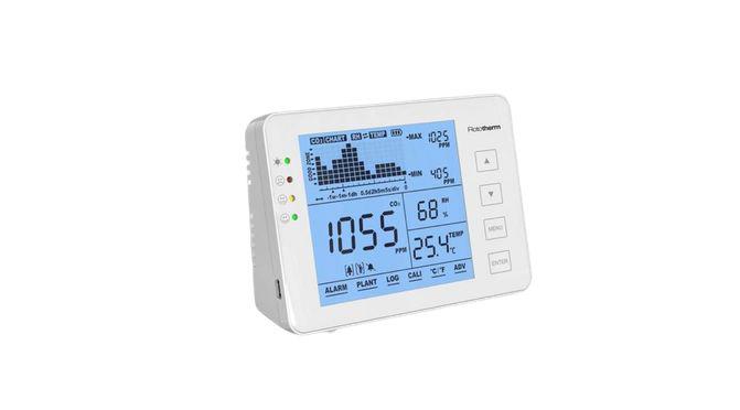 Digitron AM60 Data Logging Air Quality Monitor for CO2, Humidity, Temperature, +50°C Max, 95%RH Max, Battery-Powered