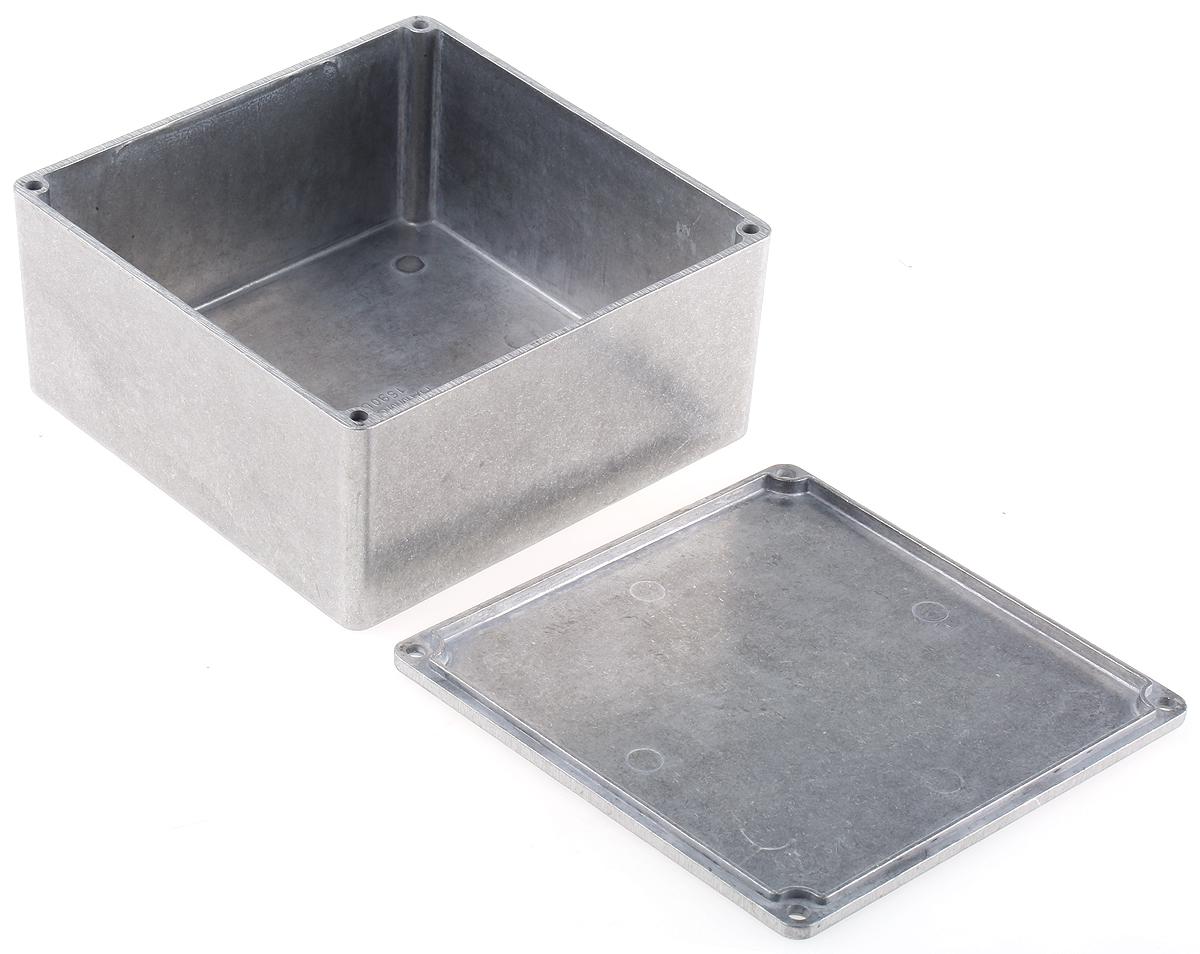 Hammond 1590 Series Natural Die Cast Aluminium Enclosure, IP65, Natural Lid, 120 x 120 x 59mm