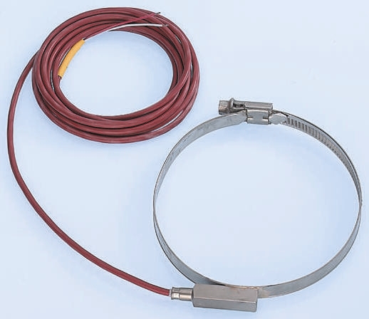 Electrotherm PT100 RTD Sensor, 70 → 90mm Dia, 2 Wire, Strip Sensor, F0.3 +200°C Max