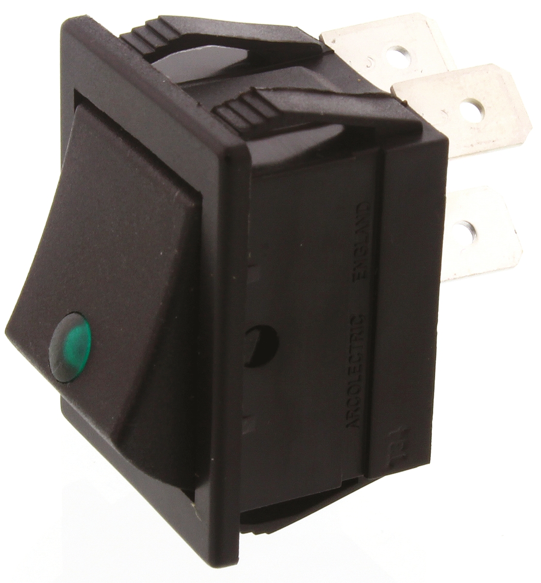 Arcolectric (Bulgin) Ltd DPST, On-Off Rocker Switch Panel Mount