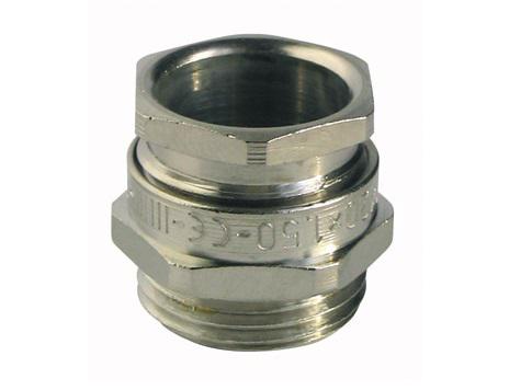 Capri ISOCAP Series Silver Nickel Plated Brass Cable Gland, M16 Thread, 6.5mm min., 10.5mm max., IP66
