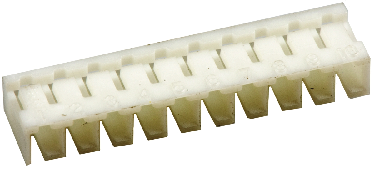 JST, SJN Male Connector Housing, 2mm Pitch, 10 Way, 1 Row Side Entry