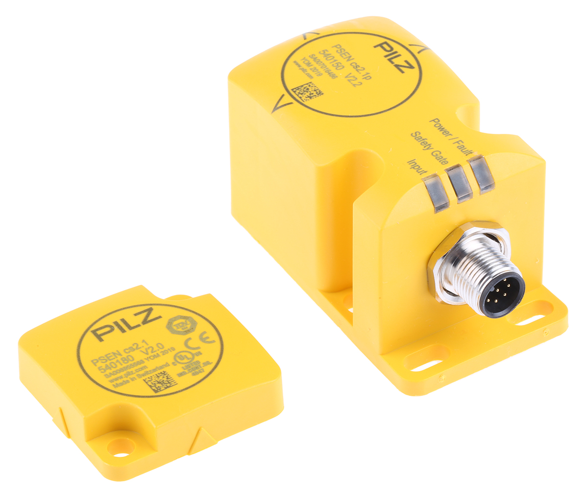 Pilz PSENmag Series Transponder Non-Contact Safety Switch, 24V dc, Plastic Housing, M12