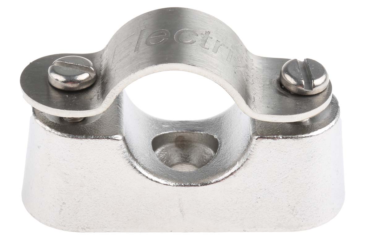 RS PRO Silver 316 Stainless Steel Clamp Jumper, 20mm Max. Bundle