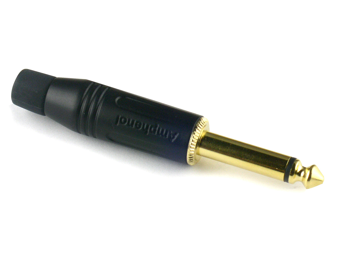 Amphenol Industrial Jack Connector Cable Mount Mono Plug, 2Pole 10A