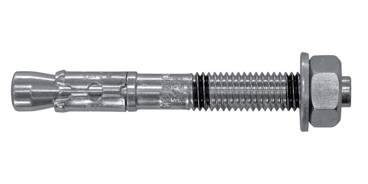 RawlPlug Steel Through Bolt 10mm x 80mm, 10mm Fixing Hole