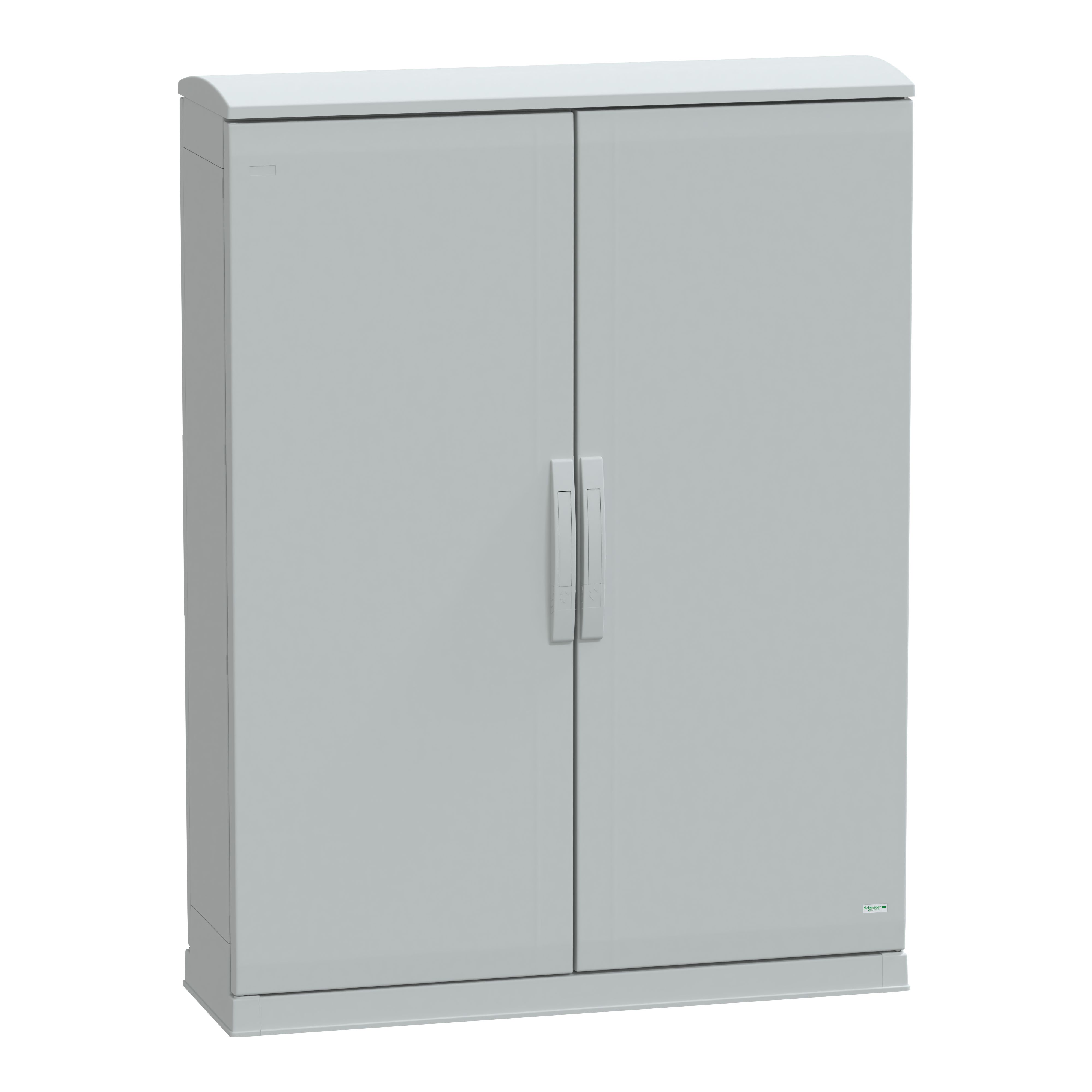 Schneider Electric PanelSeT Series Fibreglass Reinforced Polyester Double-Door-Door Floor Standing Enclosure, Opaque