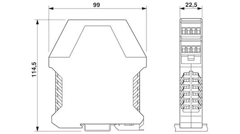 Phoenix Contact MCR-S Series Current Measuring Transducer, Current Input, Current Output, 20 → 30V dc Supply