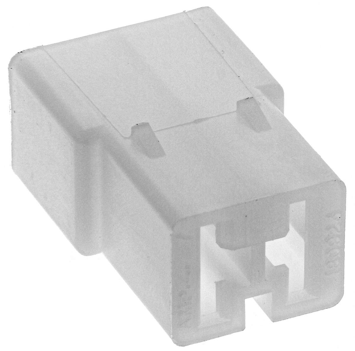 TE Connectivity, FASTIN-FASTON .250 2 Way Nylon Crimp Terminal Housing, 0.25in Tab Size, Natural
