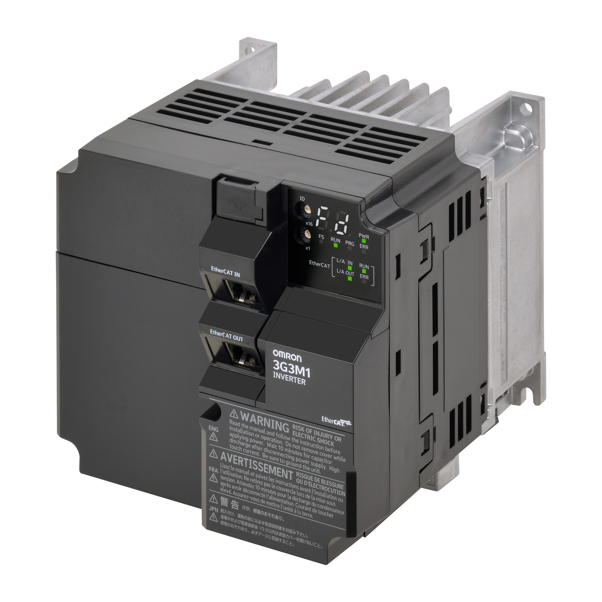 Omron Variable Speed Drive, 2.2 kW, 1 Phase, M1 Series 200 V ac 12 A