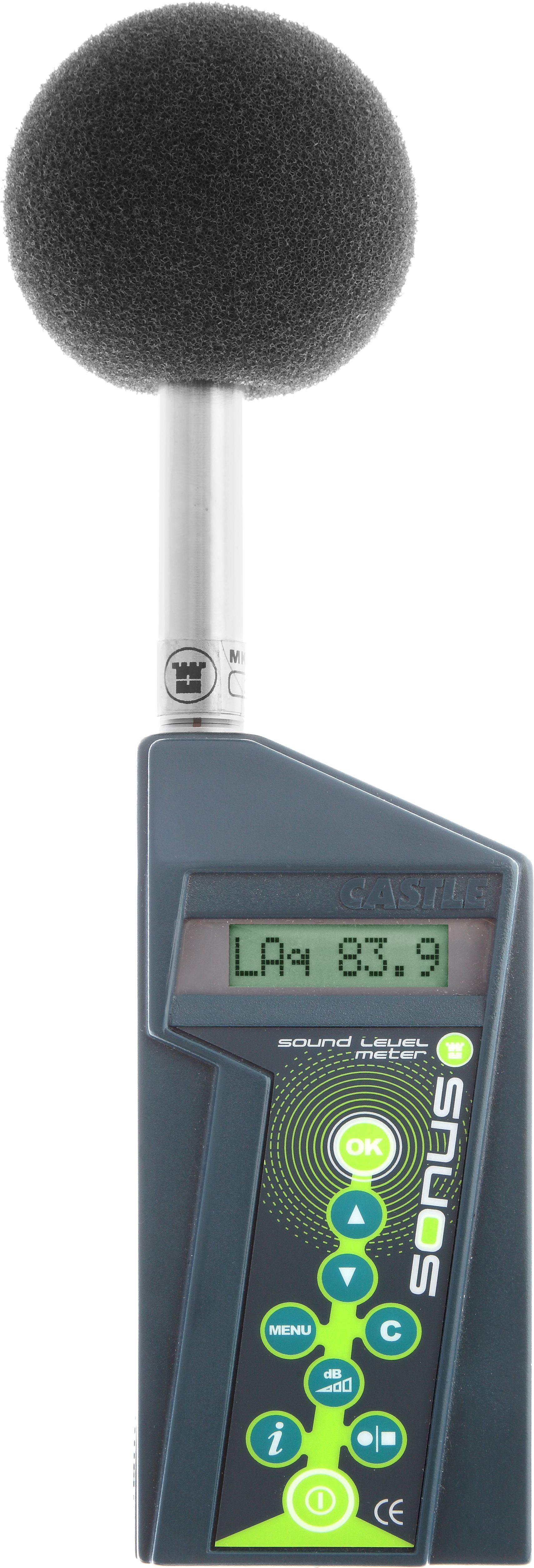 Castle Sonus GA116L Class 1  Datalogging Sound Level Meter, 30dB to 140dB, 20kHz max