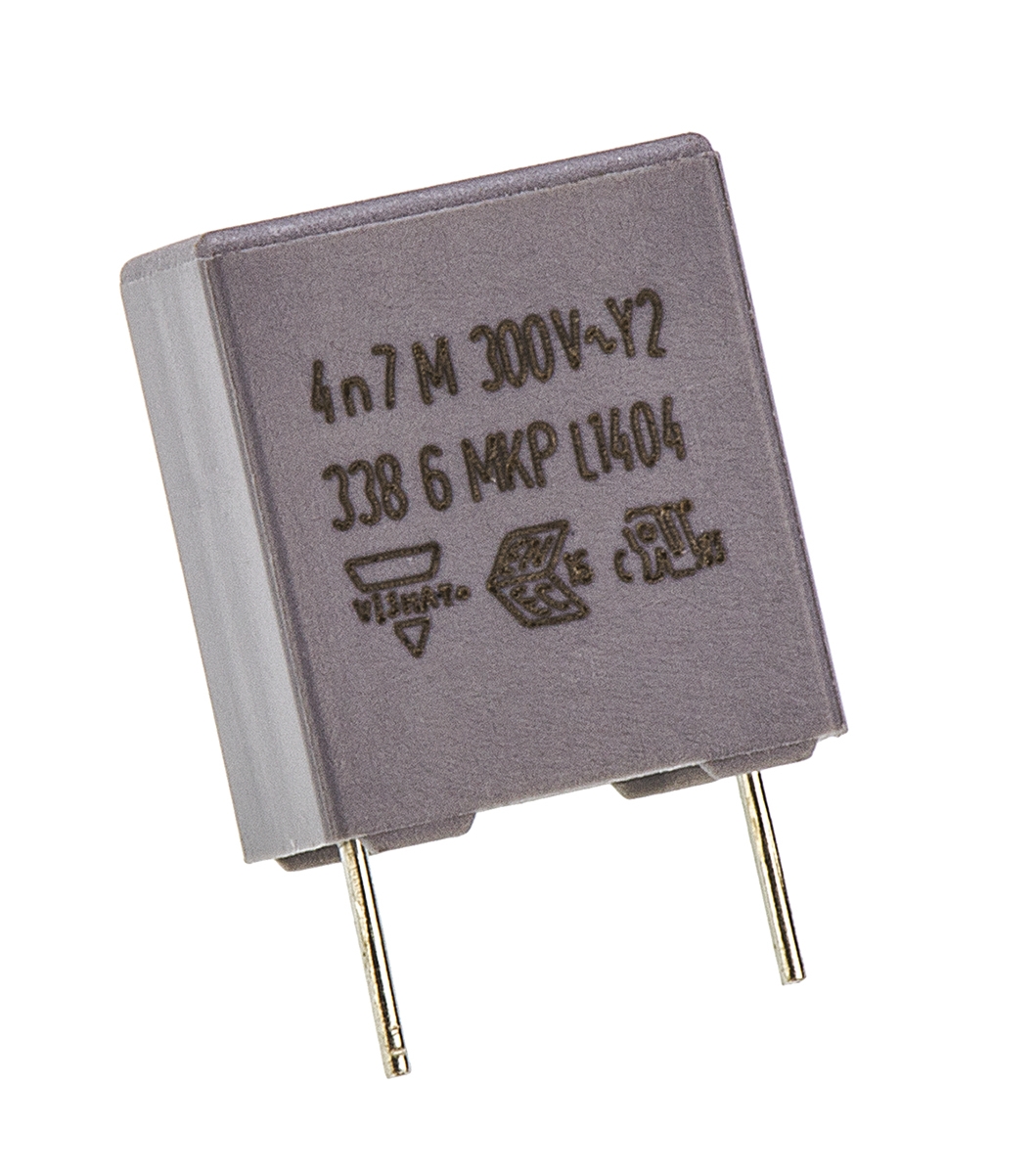Vishay MKP 338 Polypropylene Film Capacitor, 300V ac, ±20%, 4.7nF, Through Hole