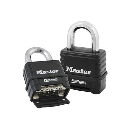 Master Lock Combination Combination Padlock, 9mm Shackle