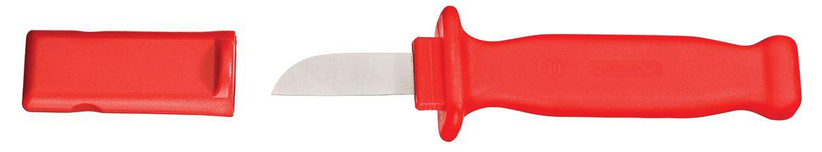 Gedore Cable Knife, VDE/1000V, 180 mm Overall, 50 mm Blade, Plastic Handle
