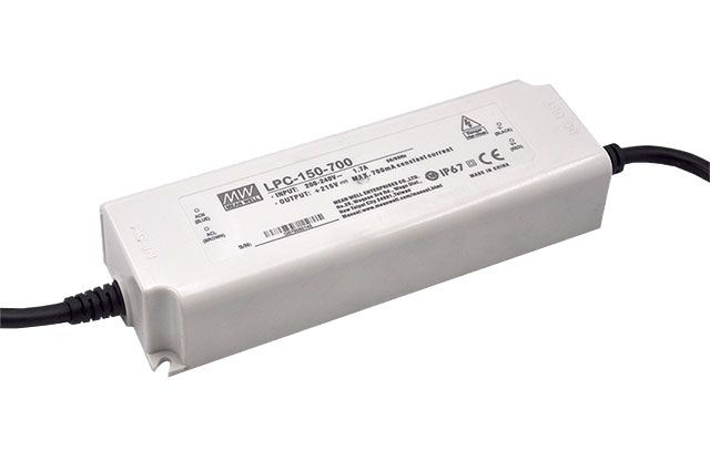 MEAN WELL LED Driver, 62V Output, 150W Output, 2.45A Output, Constant Current Dimmable