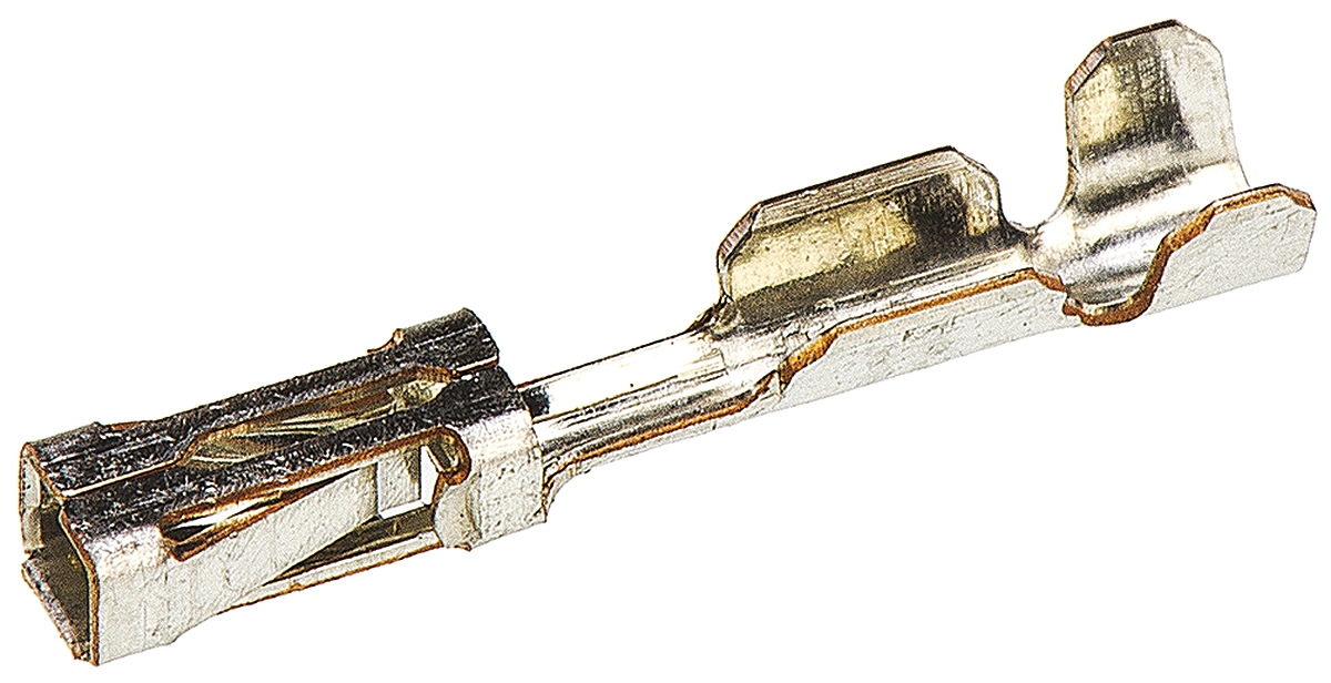 TE Connectivity AMPMODU MOD IV Series Female Crimp Terminal, 26AWG Min, 22AWG Max