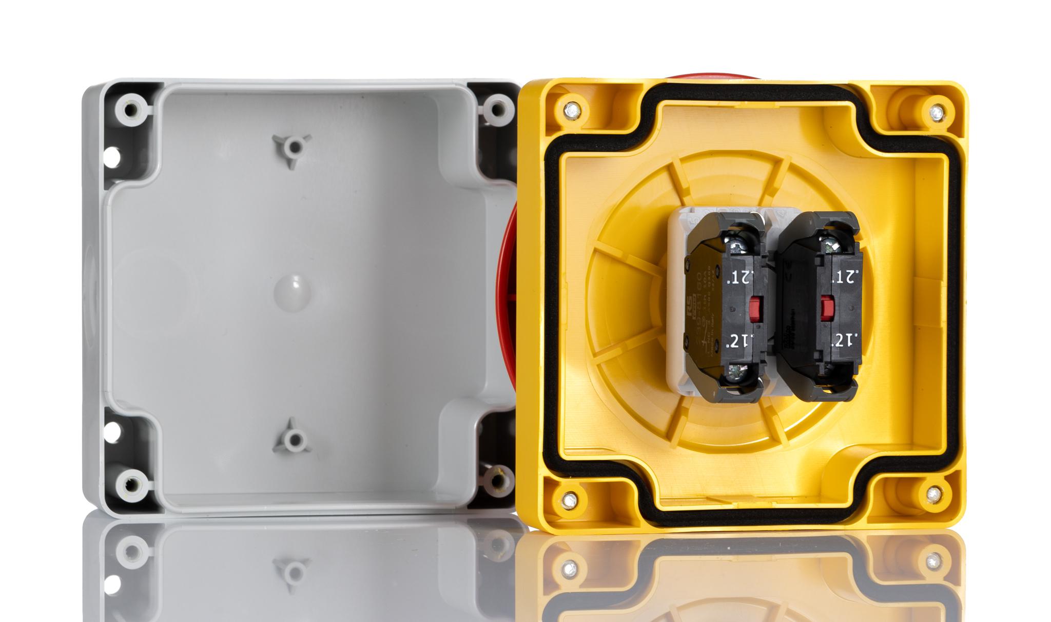 RS PRO Pull to Release Emergency Stop Push Button, 94mm Cutout, 2NC