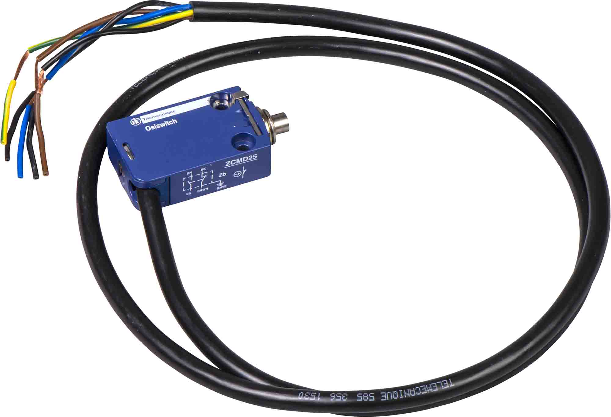 Telemecanique Sensors XCMD Series Plunger Limit Switch, 1NC/1NO, IP66, IP67, IP68, 2P, Zinc Alloy Housing, 240V ac Max,