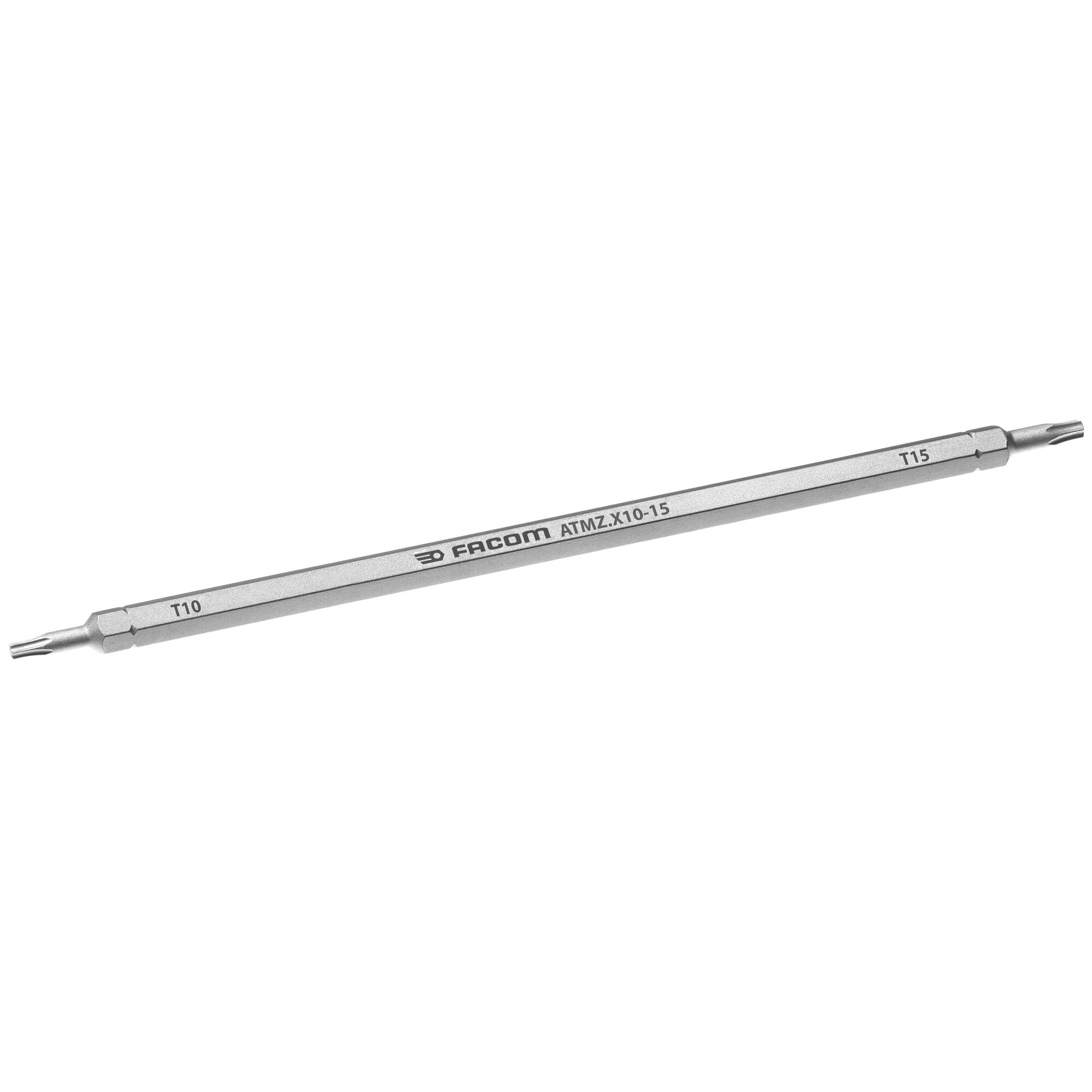 Facom Torx Reversible Screwdriver Blade, T10, T15 Tip