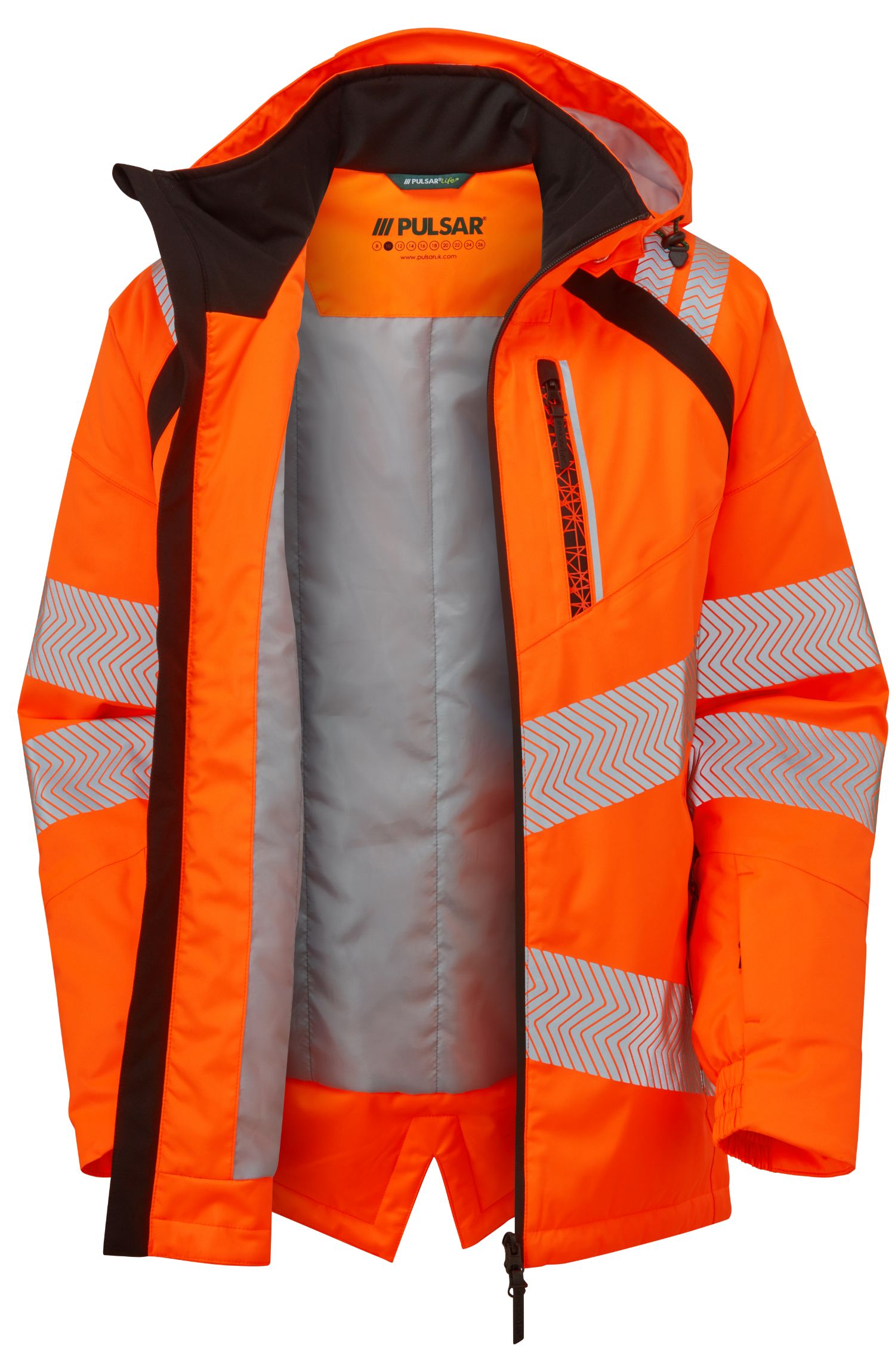 PULSAR LFE919 Orange Men Hi Vis Parka, 6XL